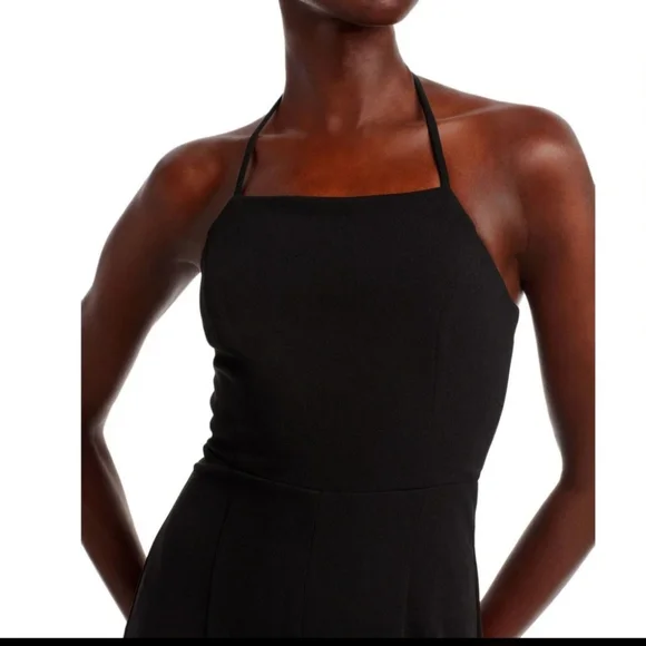 #174 Aqua Halter Neck Wide Leg Jumpsuit NWT - Picture 5 of 6